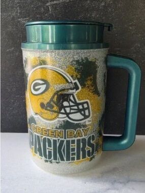 Green Bay Packers Teal and Yellow Travel Mug